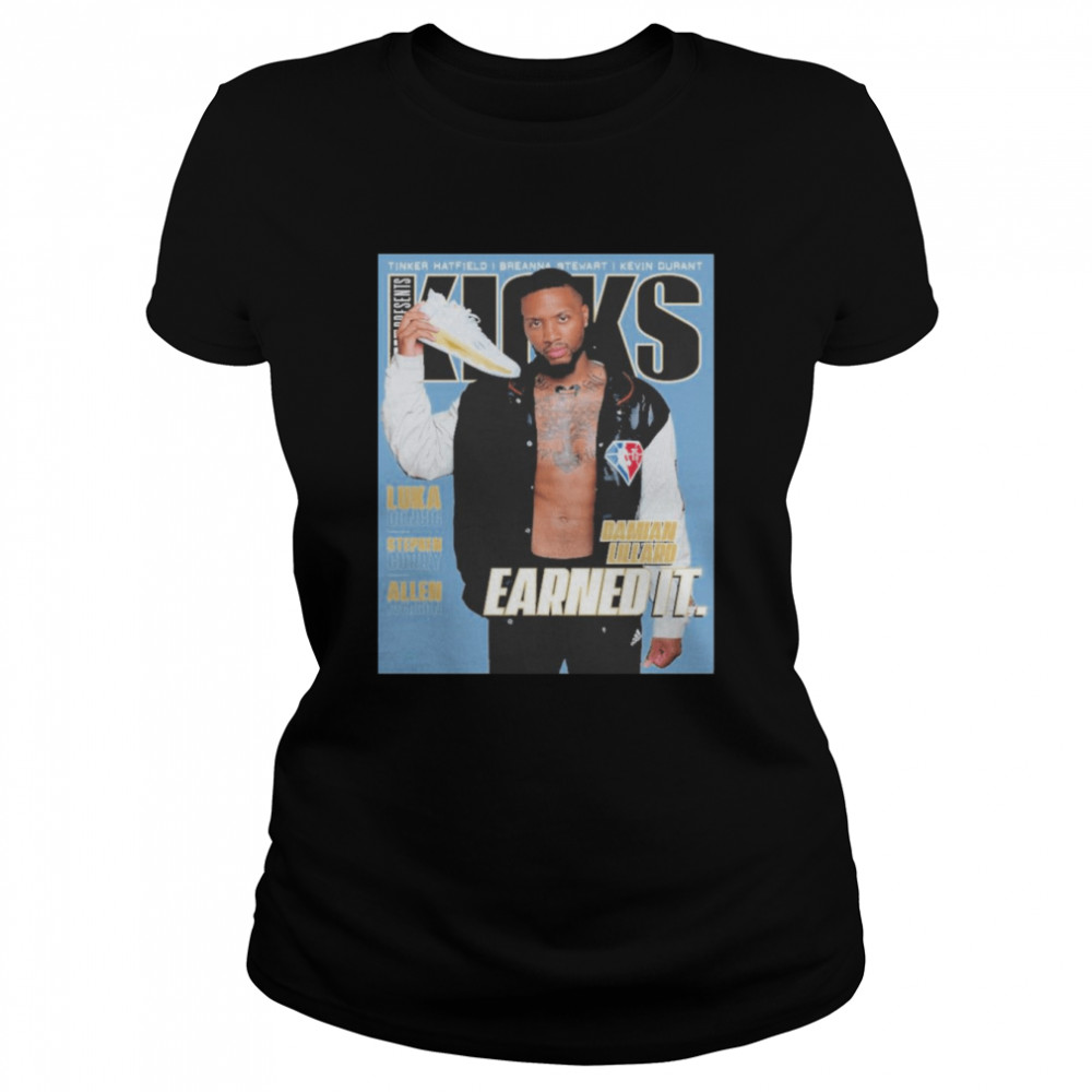 Slam Presents Kicks Damian Lillard Earned It  Classic Women'S T-Shirt