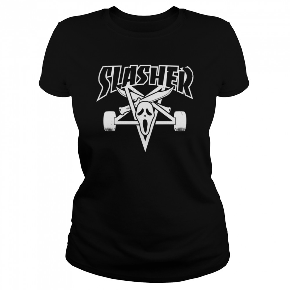 Slasher Scream Ghostface Thrasher Shirt Classic Women'S T-Shirt