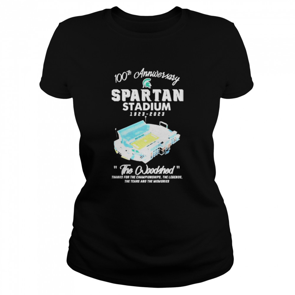 Spartan Stadium The Woodshed 100Th Anniversary 1923-2023  Classic Women'S T-Shirt