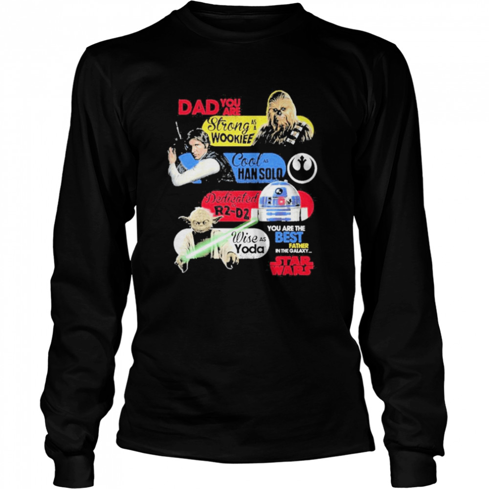 Star Wars For Fathers Day Long Sleeved T Shirt