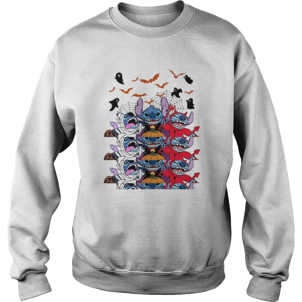 stitch disneyy halloween night family horror movie shirt unisex sweatshirt