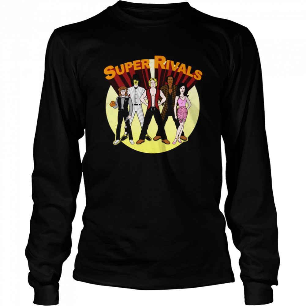 Super Rivals The Warriors Retro Shirt Long Sleeved T Shirt