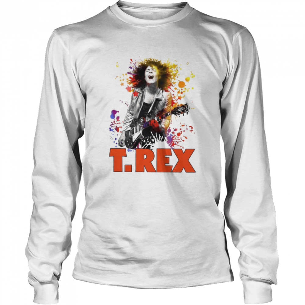 T Rex Rock Band Marc Bolan Retro Cool shirt Long Sleeved T-shirt