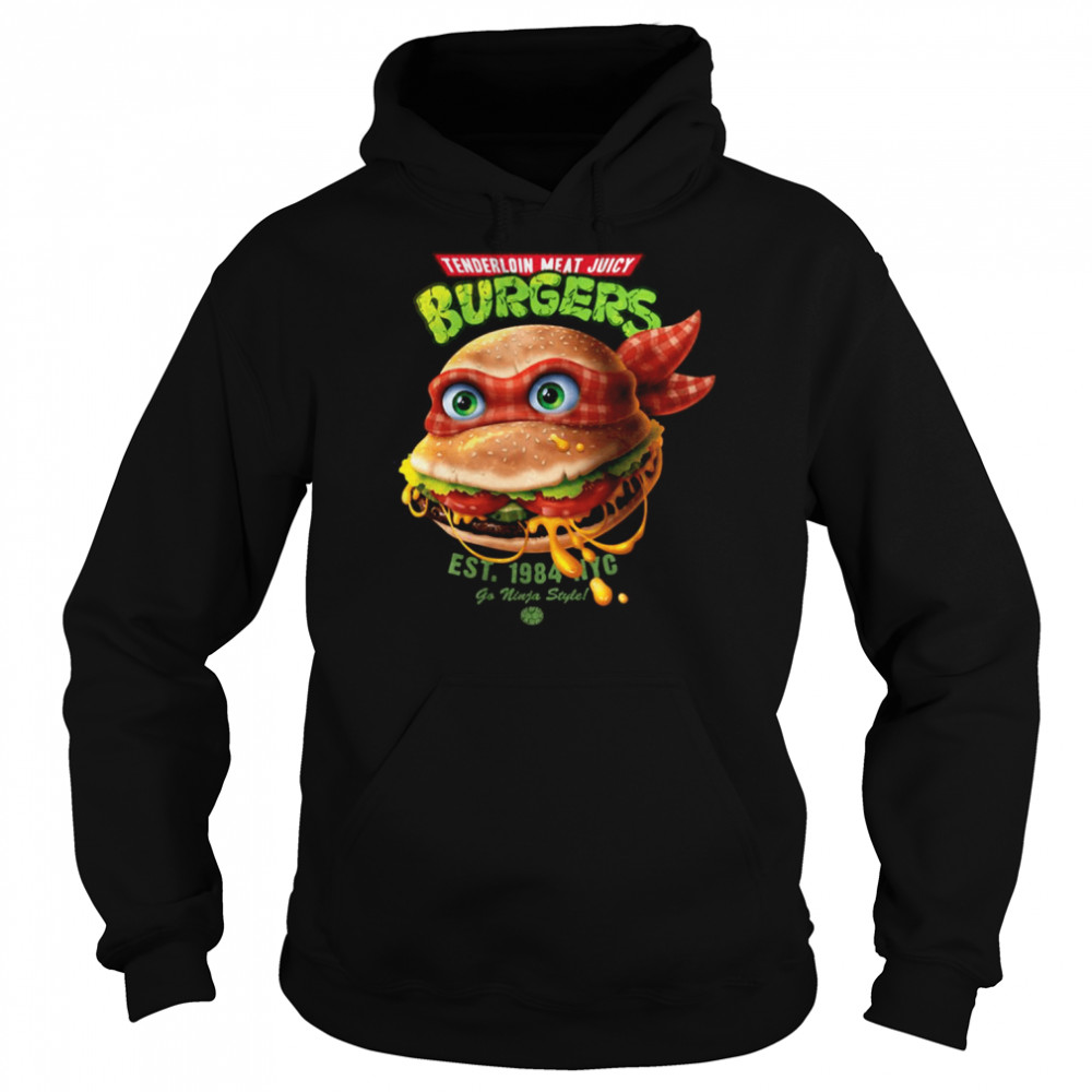 Tenderloin Meat Juicy Burgers Teenage Mutant Ninja Turtles Shirt Unisex Hoodie