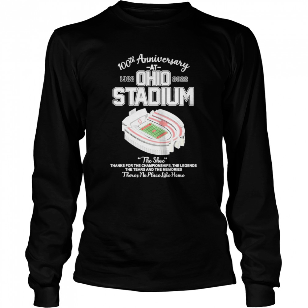 The Shoe Ohio Stadium 100Th Anniversary 1922 2022 Long Sleeved T Shirt