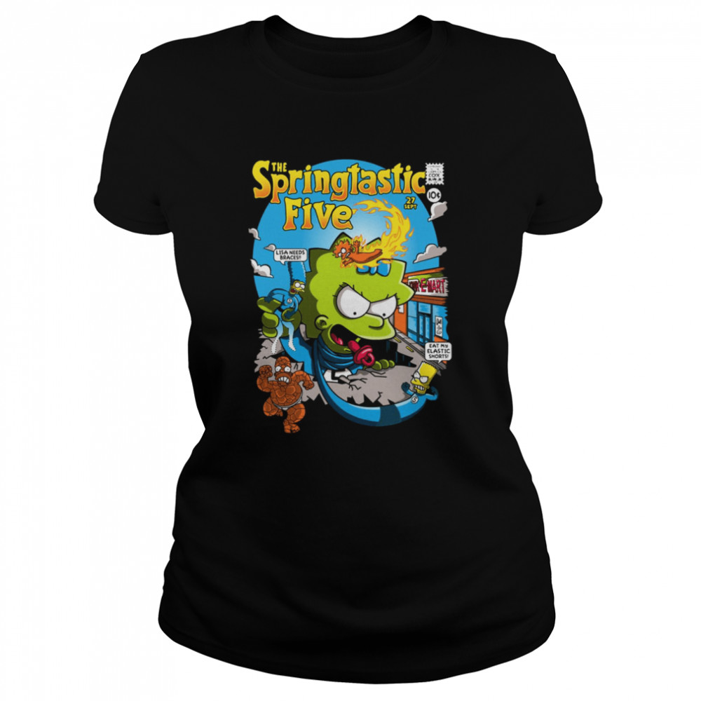 The Springtastic Five The Simpsons Shirt Classic Women'S T-Shirt