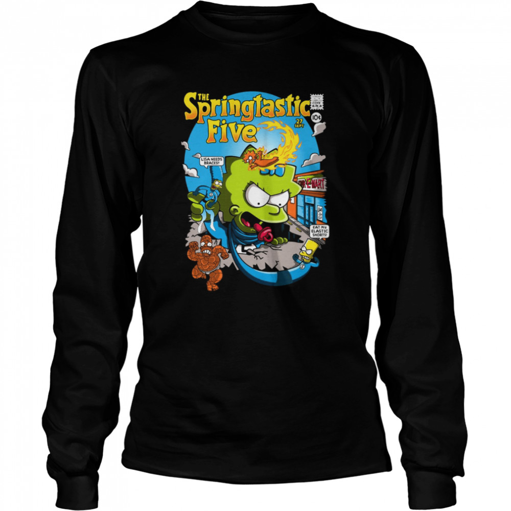 The Springtastic Five The Simpsons Shirt Long Sleeved T Shirt