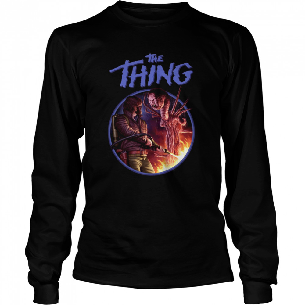 Thriller The Thing Retro Shirt Long Sleeved T Shirt