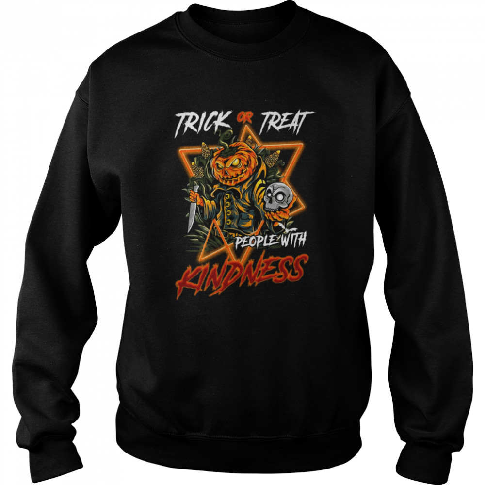 Trick Or Treat People With Kindness Halloween Shirt Unisex Sweatshirt