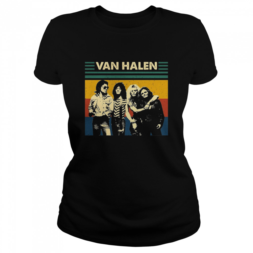 Van Halen Retro Vintage Shirt Classic Womens T Shirt