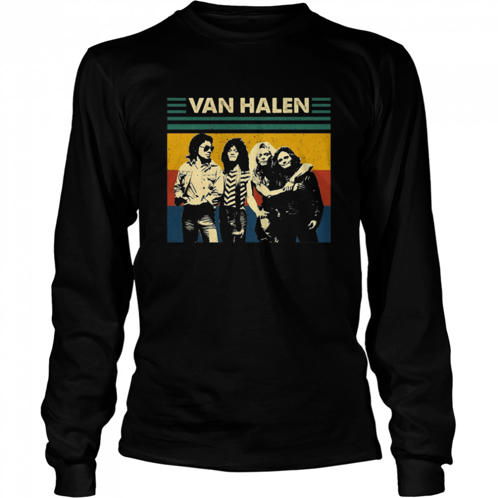 Van Halen Retro Vintage Shirt Long Sleeved T-Shirt