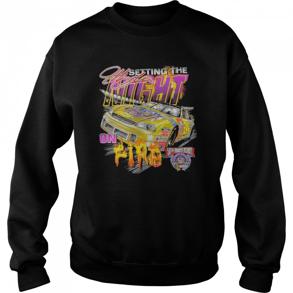 Vintage Setting The Night On Fire Racing 1998 Shirt Unisex Sweatshirt