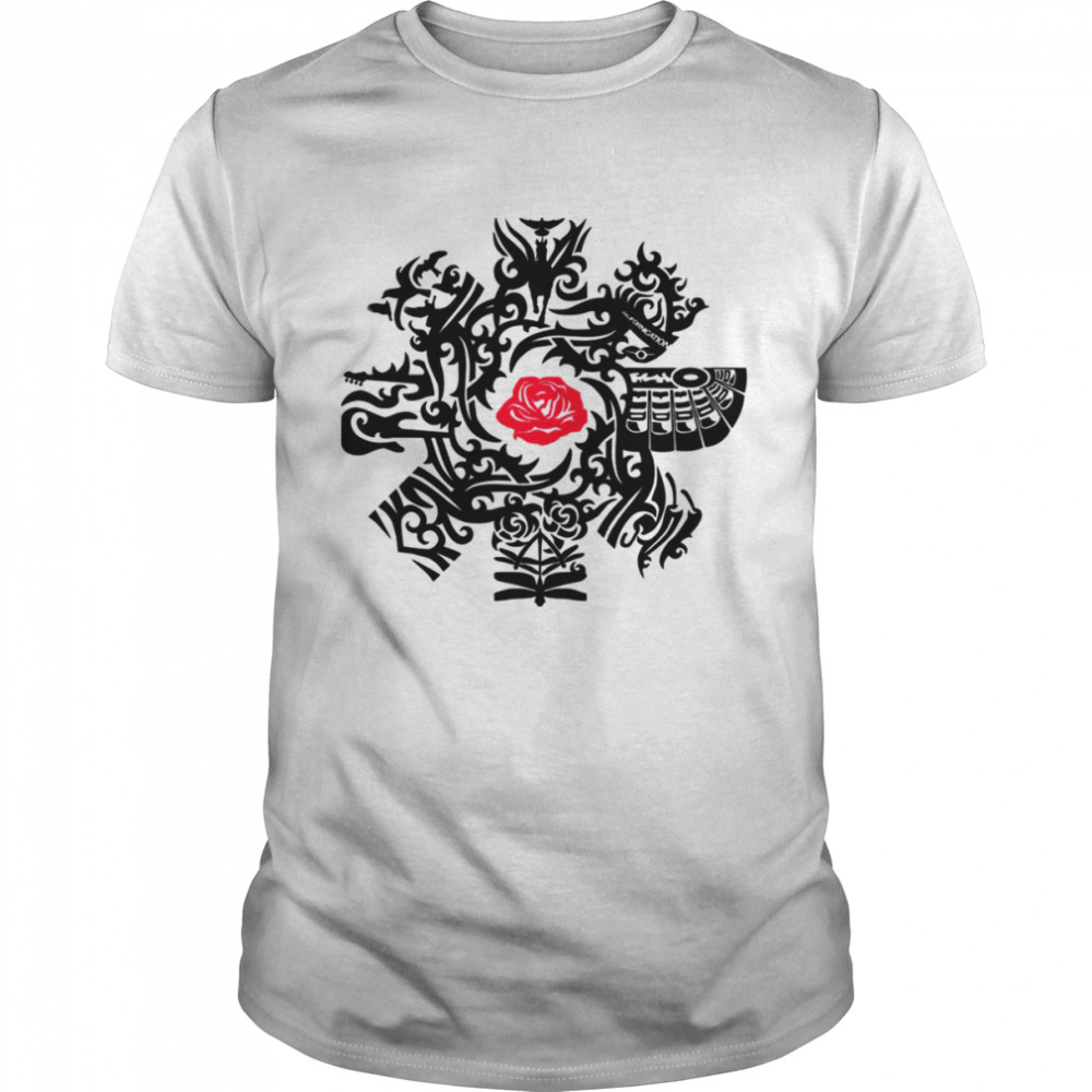 Mashup Logo Red Roses Red Hot Chilli Peppers shirt