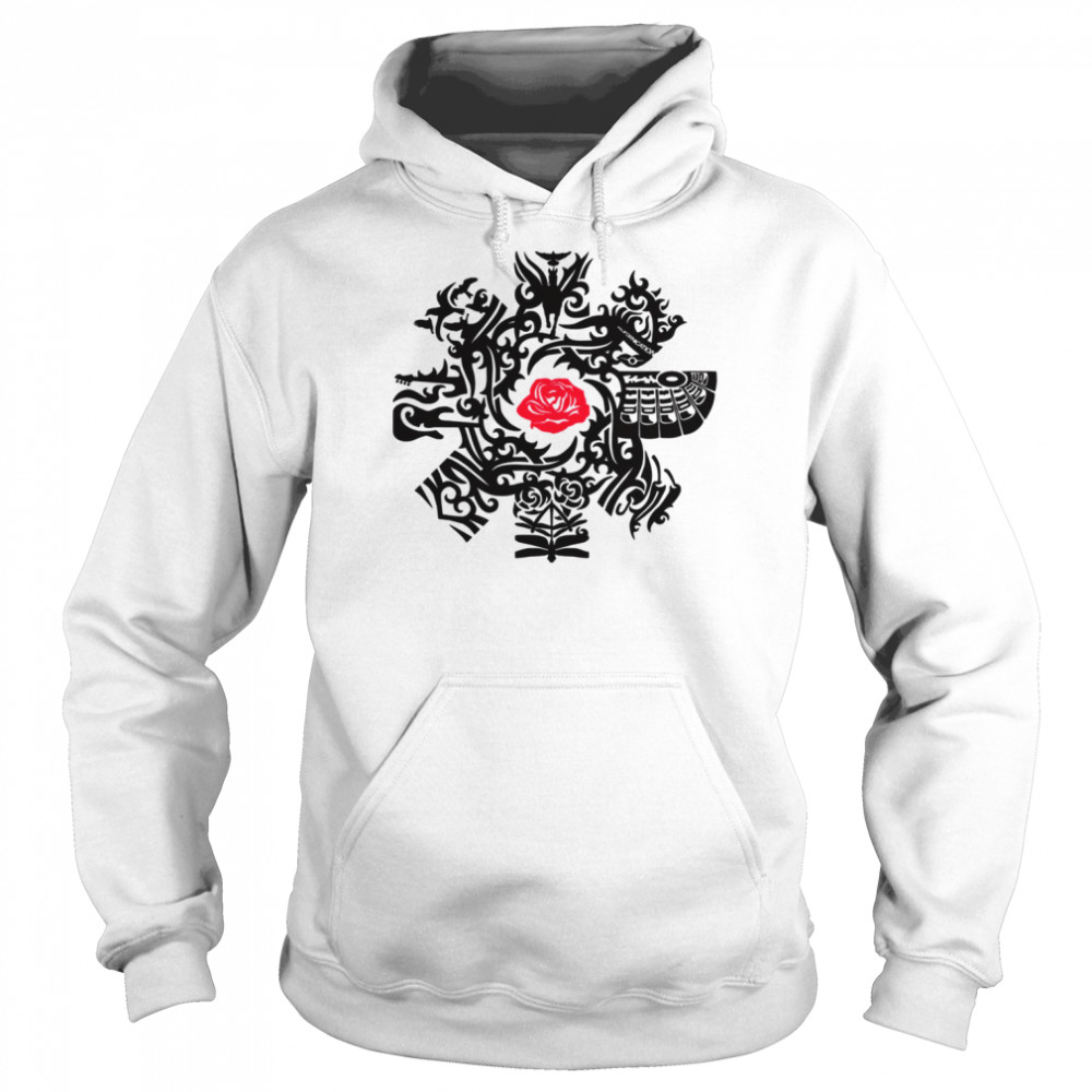 Mashup Logo Red Roses Red Hot Chilli Peppers Shirt Unisex Hoodie