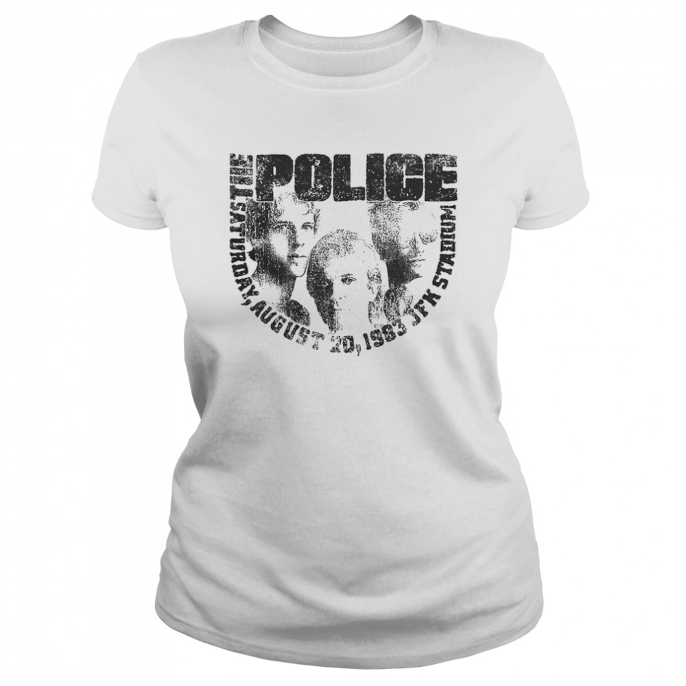 The Police 1983 Concert T Classic Womens T Shirt