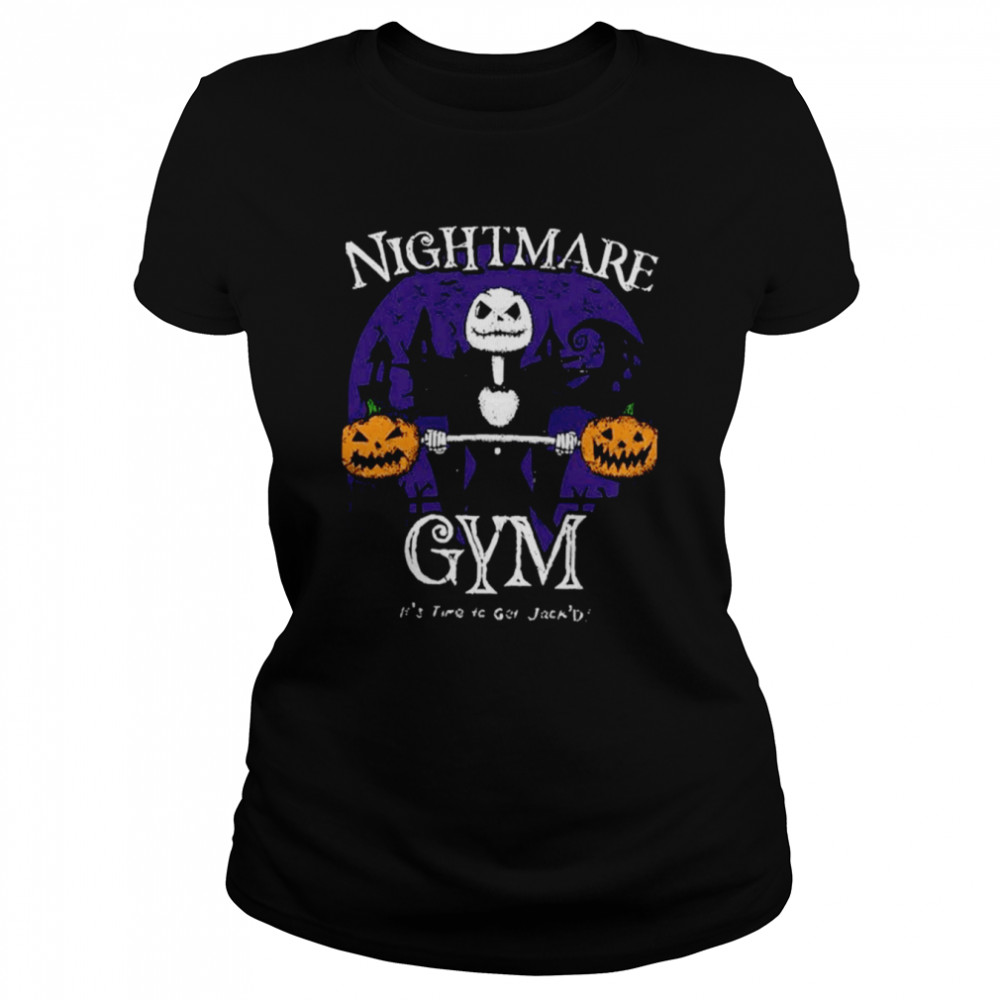 Town Gym Nightmare Before Christmas Halloween Shirt Classic Womens T Shirt