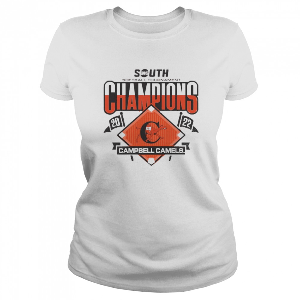 campbell fighting camels big south 2022 softball conference champion shirt classic womens t shirt