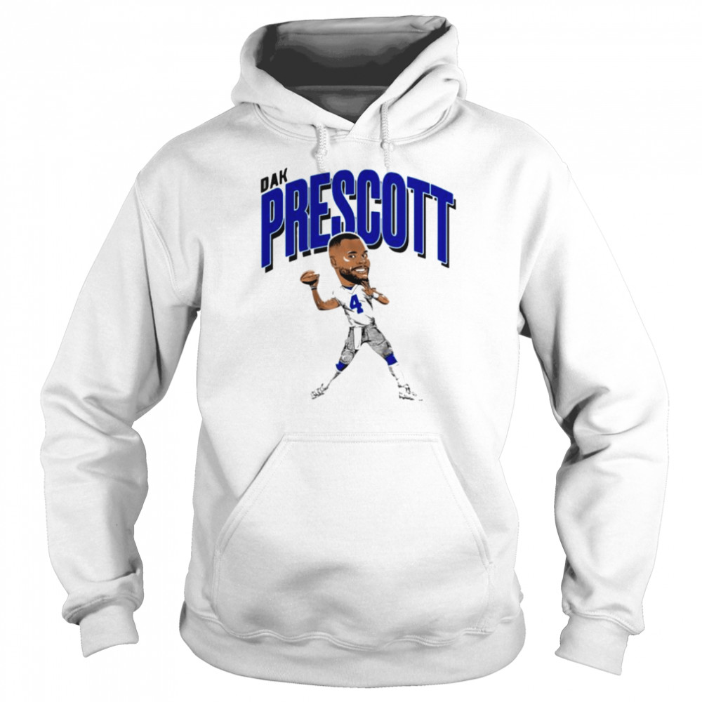 Dak Prescott Dallas Cowboys Caricature shirt Unisex Hoodie
