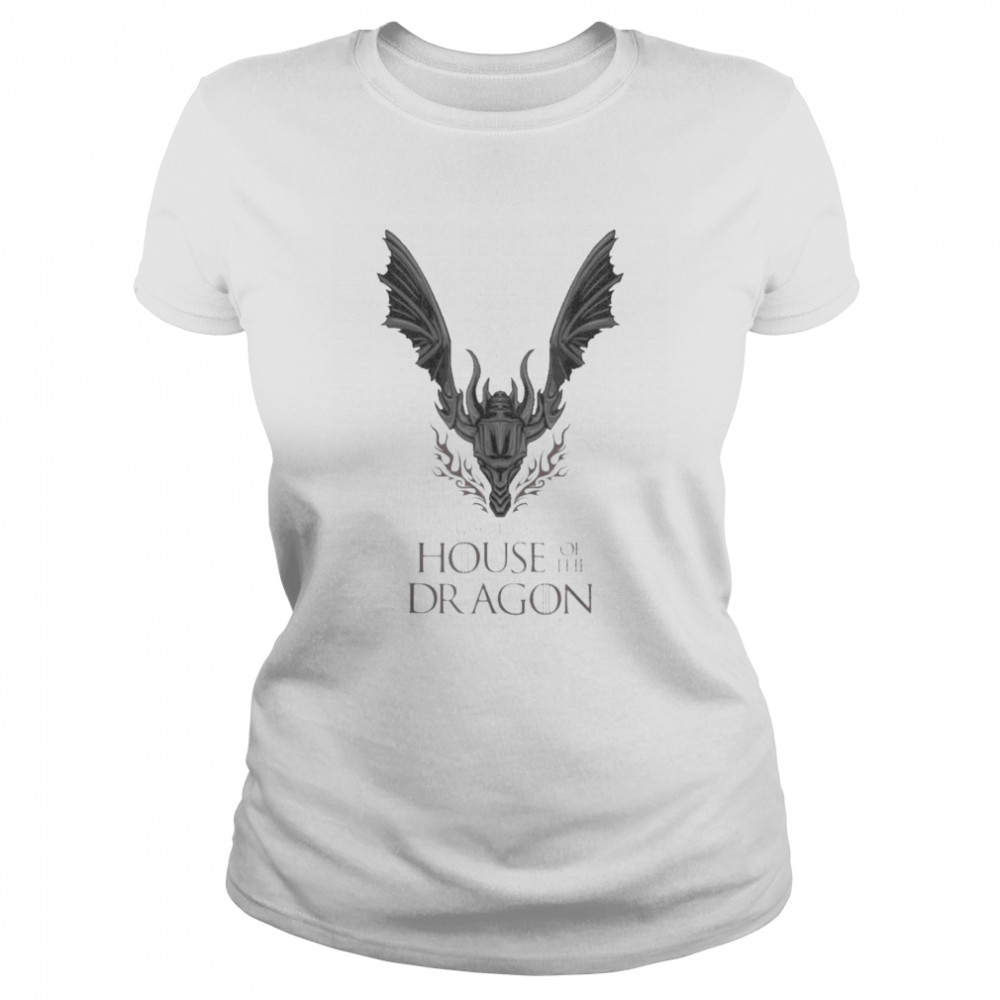 Dark Wings Spread House Of The Dragon Game Of Thrones 2022  Classic Women's T-shirt