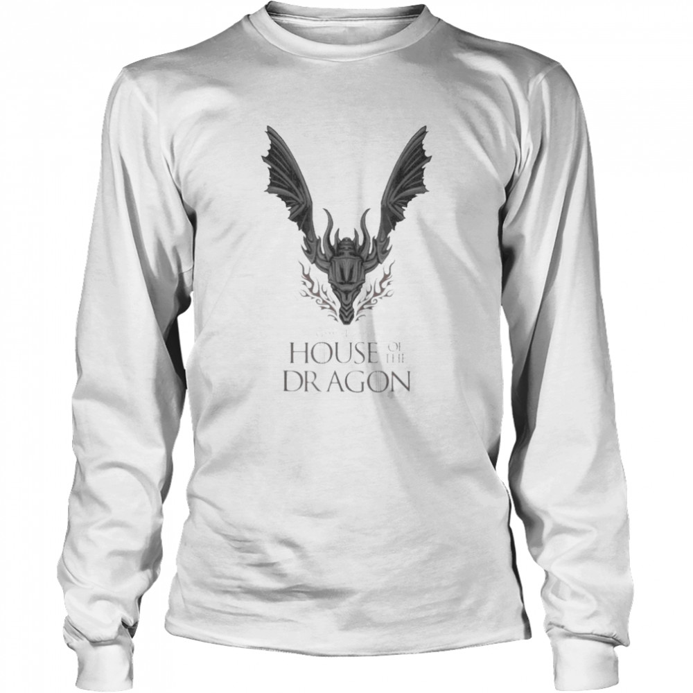 Dark Wings Spread House Of The Dragon Game Of Thrones 2022  Long Sleeved T-shirt