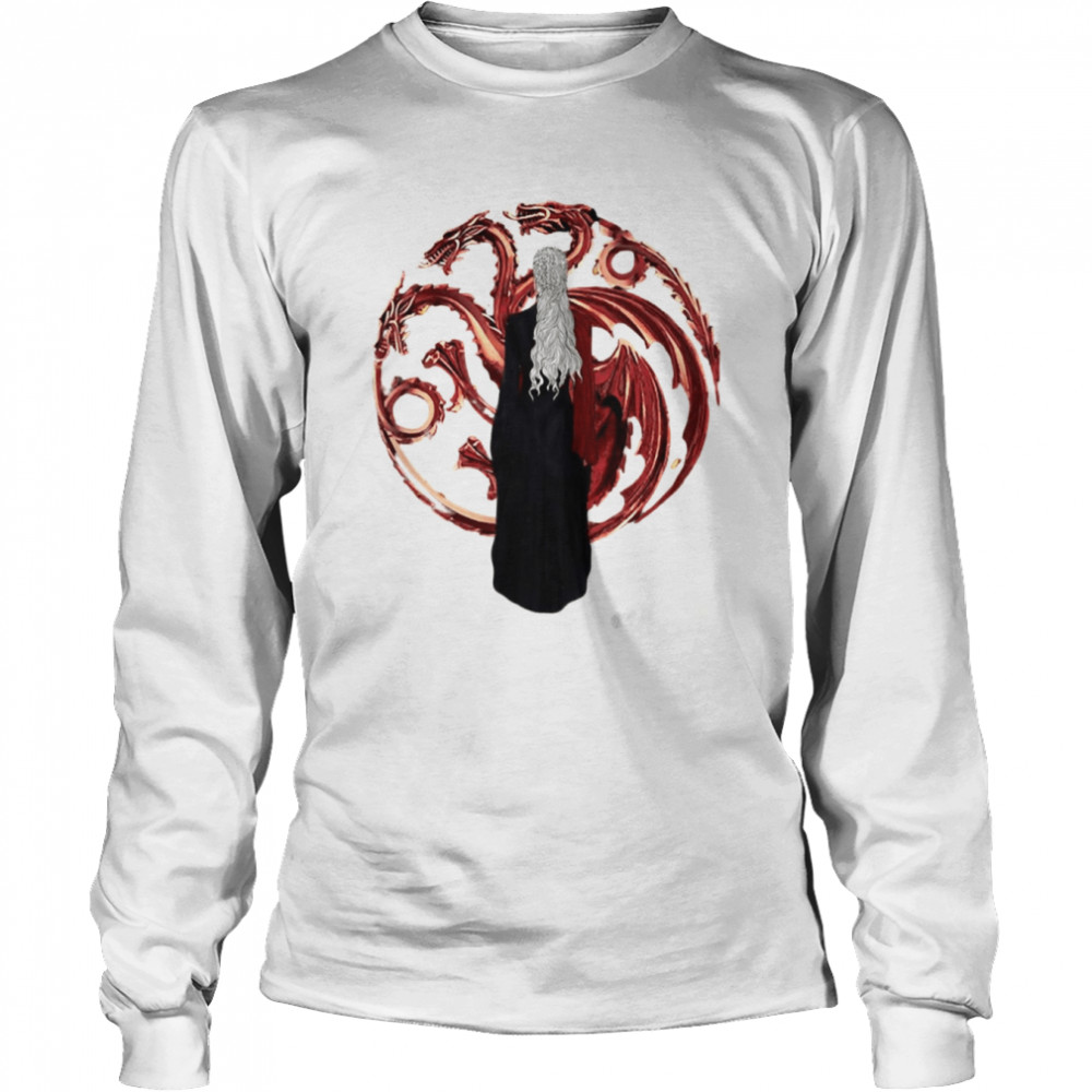 House Of Dragon 2 Logo Rhaenyra Artwork shirt Long Sleeved T-shirt