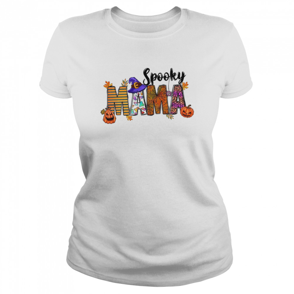 Spooky mama Halloween shirt Classic Women's T-shirt