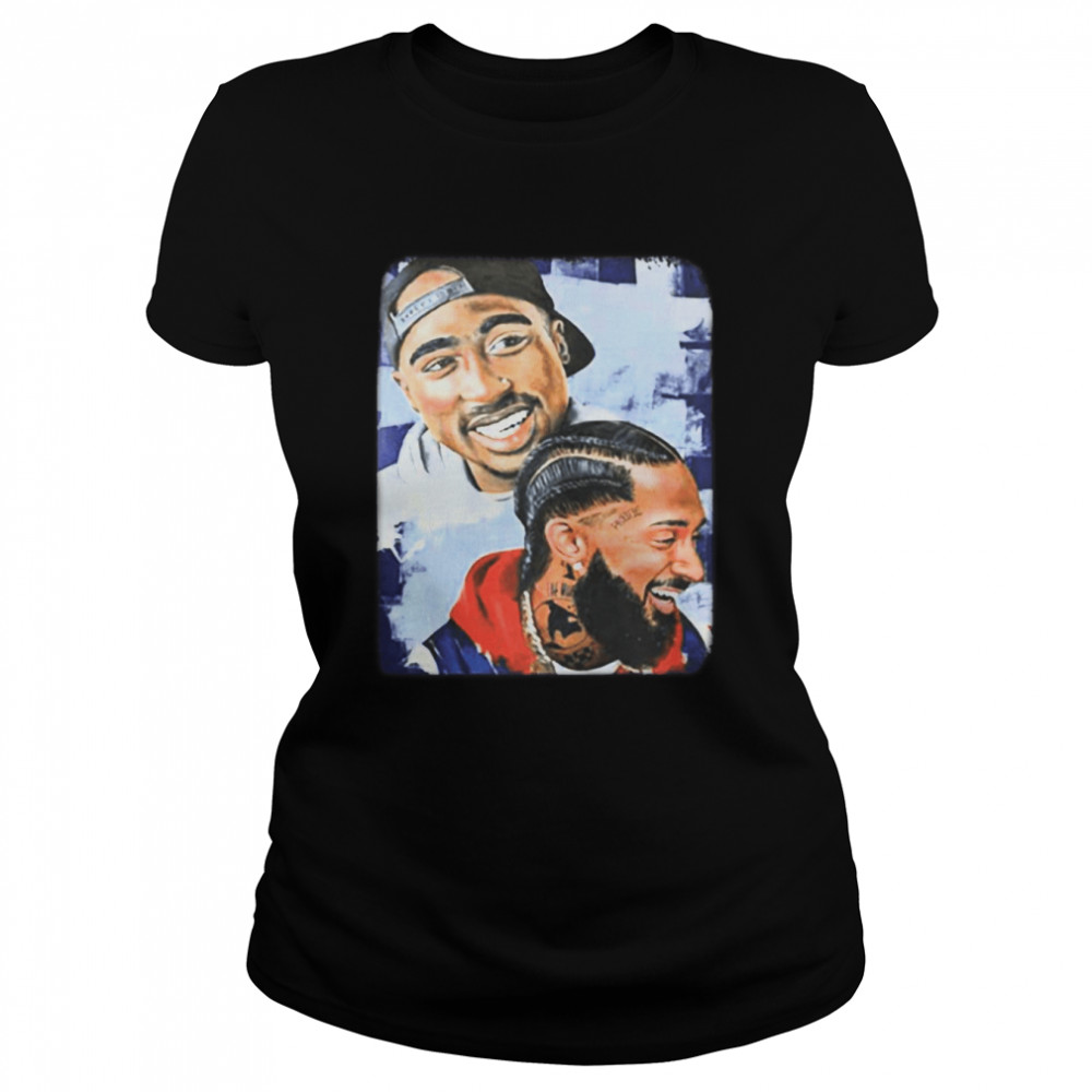 2Pac And Nipsey Hussle Rare Picture Shirt Classic Women'S T-Shirt