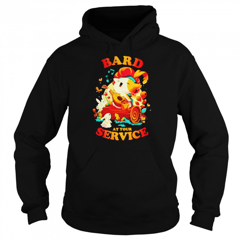 bard at your service shirt unisex hoodie