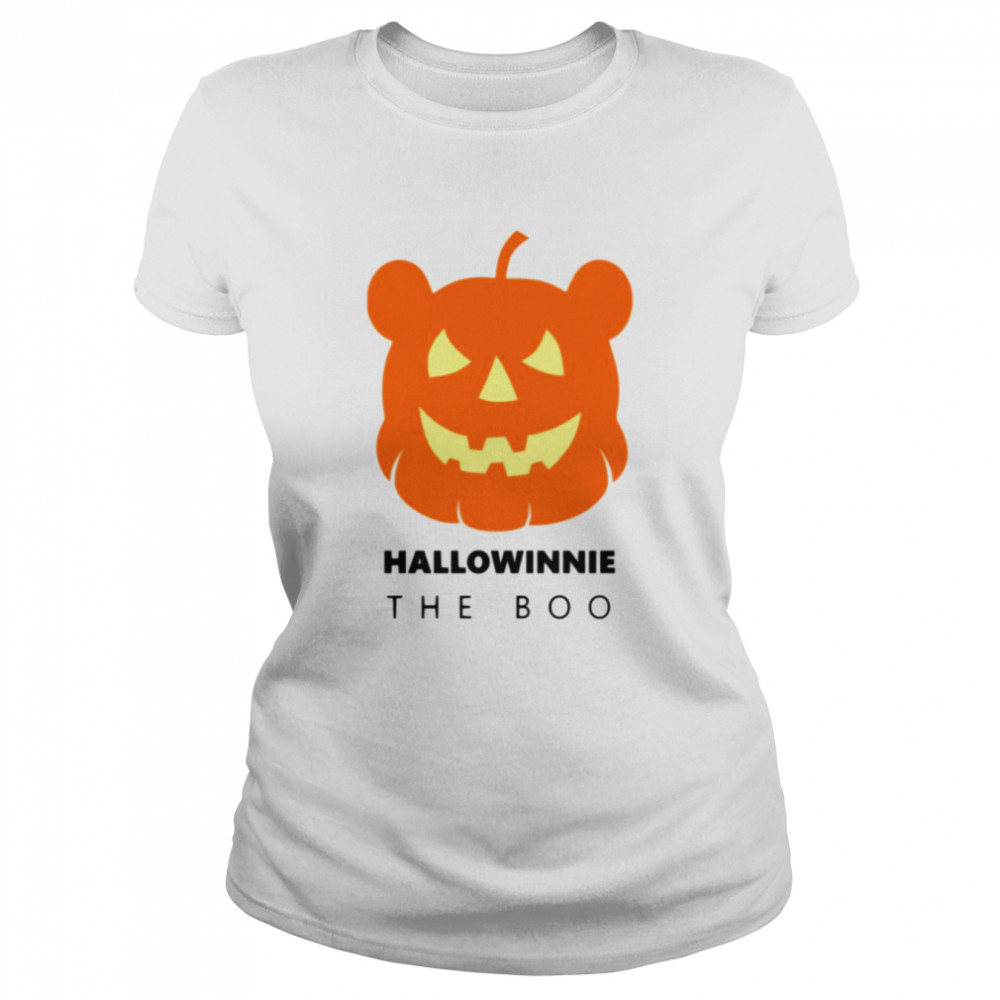 Hallowinnie The Boo Winnie The Pooh Halloween Pumpkin Head shirt Classic Women's T-shirt
