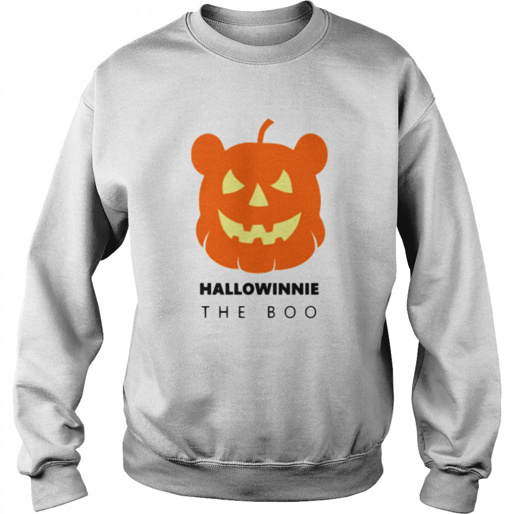 hallowinnie the boo winnie the pooh halloween pumpkin head shirt unisex sweatshirt