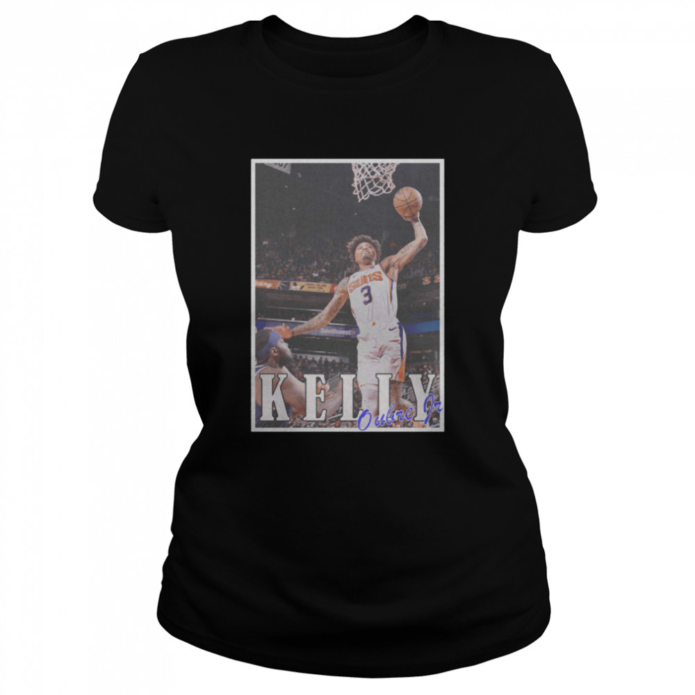 Kelly Oubre Jr Collage Retro Illustration Shirt Classic Womens T Shirt