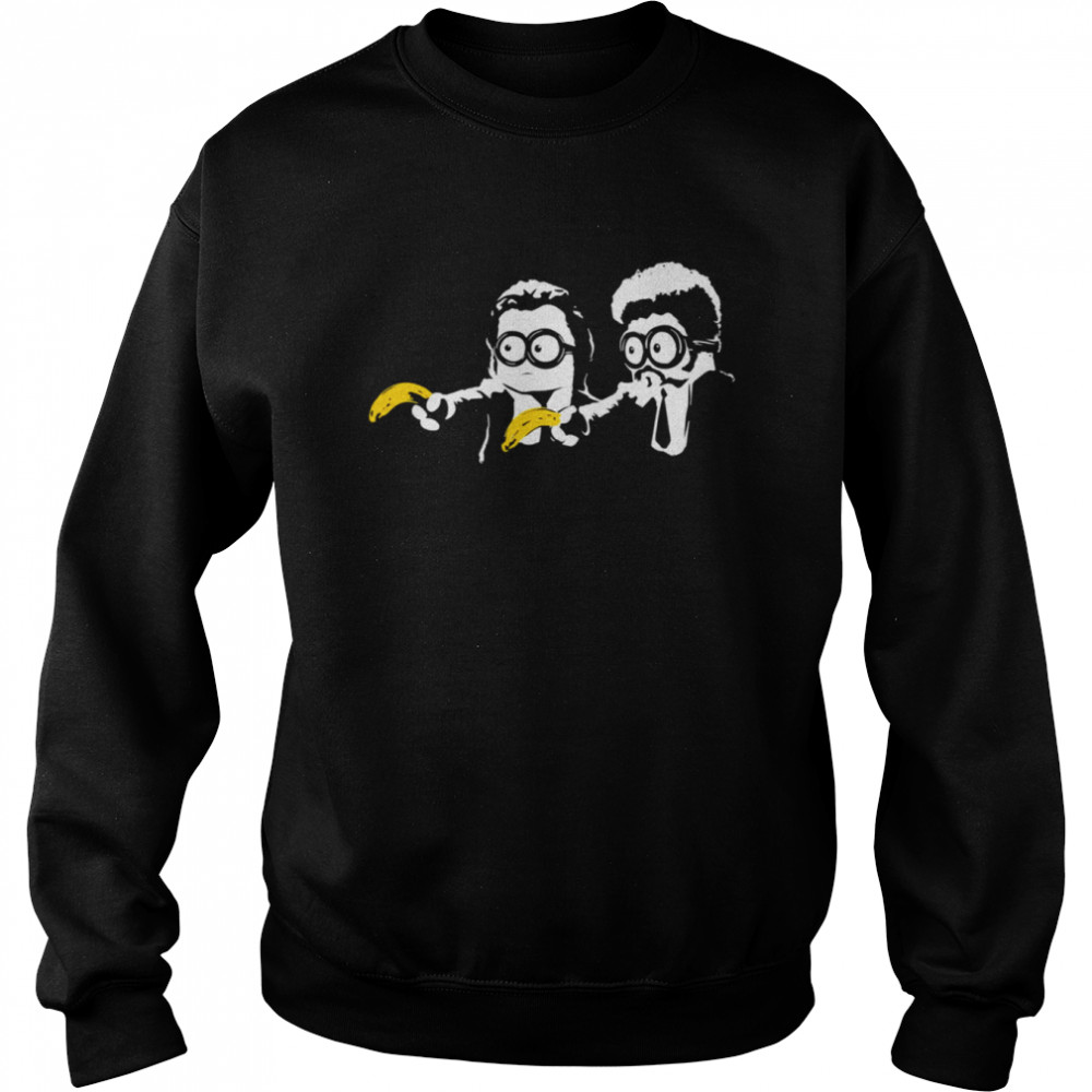 Mib Minions Banana Guns Mashup shirt Unisex Sweatshirt