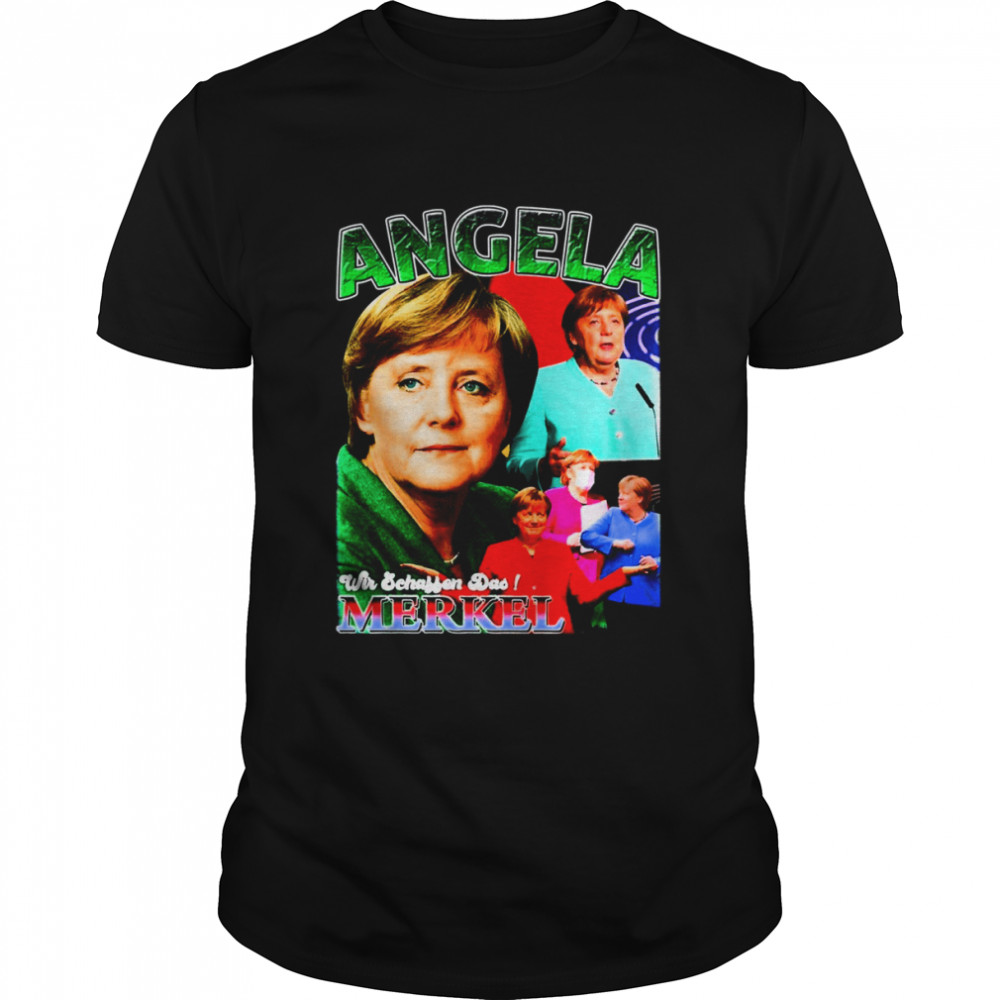 Retro Angela Merkel Deutchland Germany Ex Prime Minister shirt