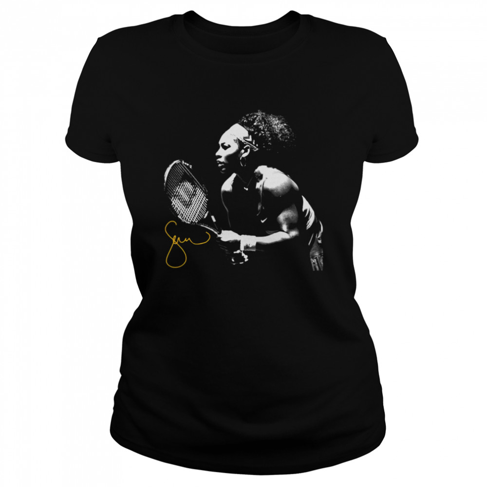 Serena Williams And Signature Fanart shirt Classic Women's T-shirt