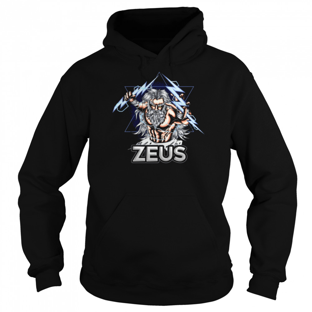 Zeus  Greek Mythology Vintage Zeus Lightning Camp Half-Blood shirt Unisex Hoodie