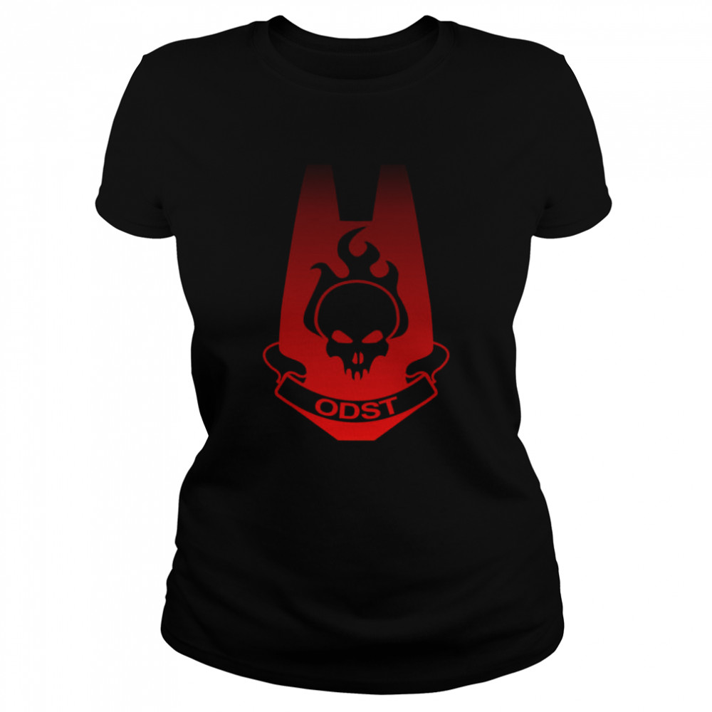 Odst Halo Infinite Red Logo Shirt Classic Womens T Shirt