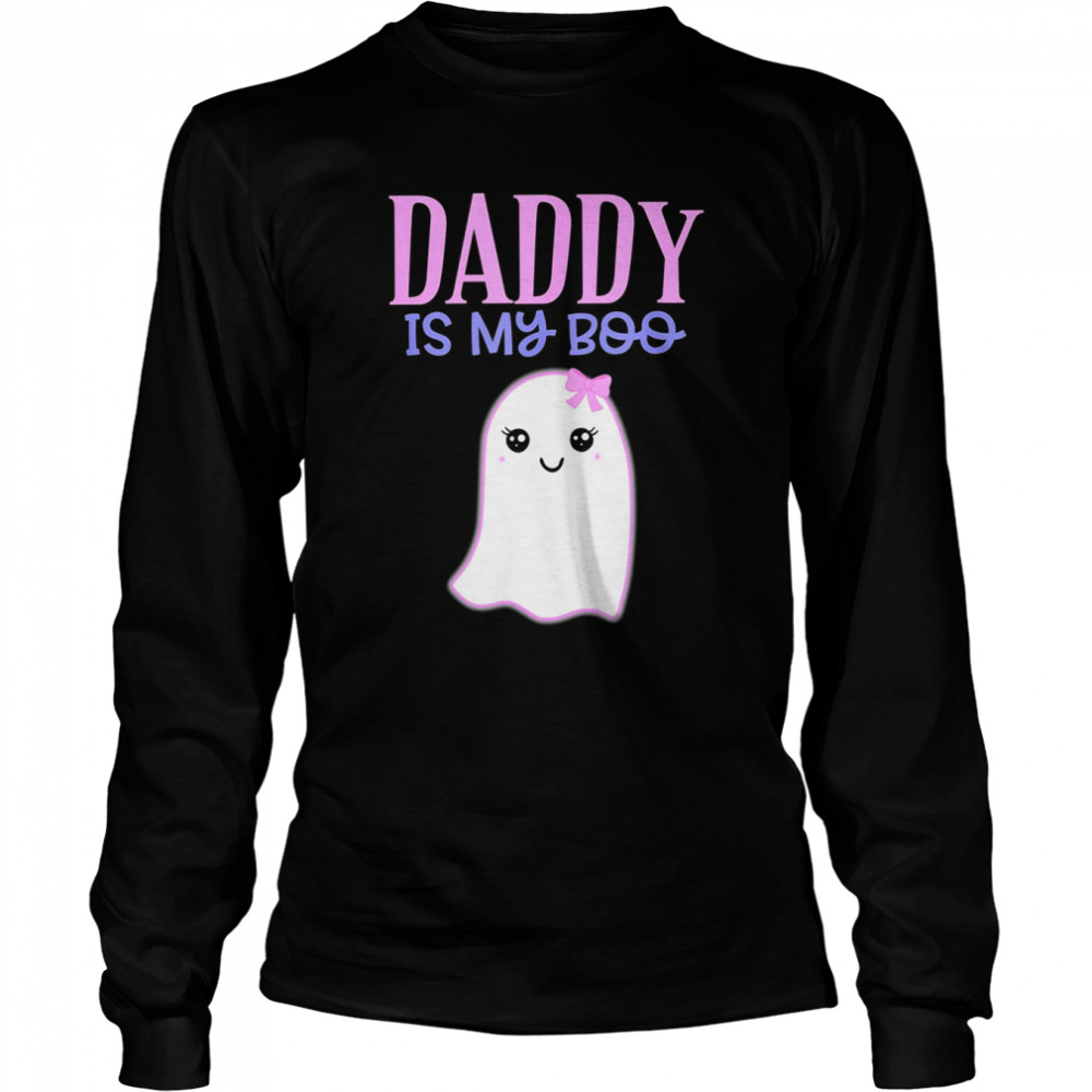 Daddy Is My Boo Halloween Shirt Long Sleeved T Shirt