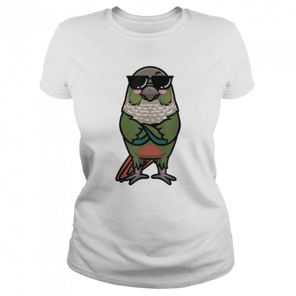 Green Cheek Conure Green Cheeked Parakeet Bird Parrot Classic Womens T Shirt