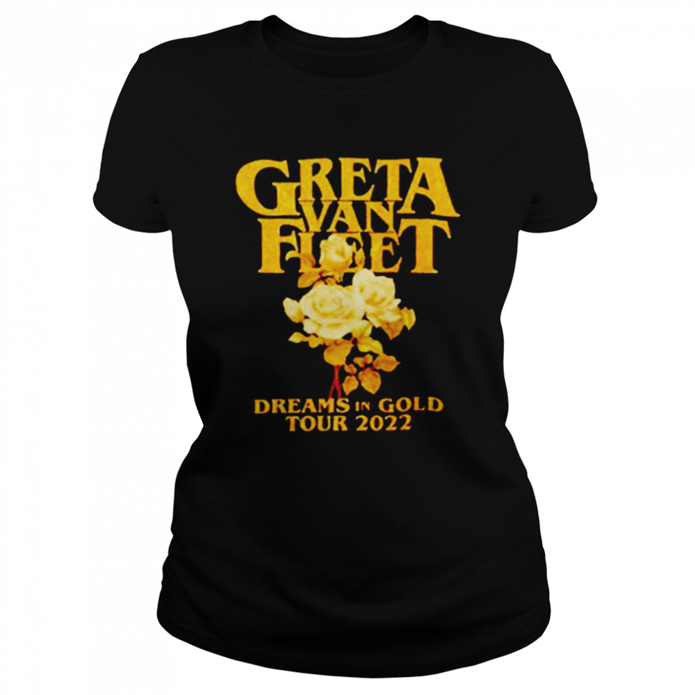Greta Van Fleet Dreams In Gold Tour 2022 Shirt Classic Women'S T-Shirt