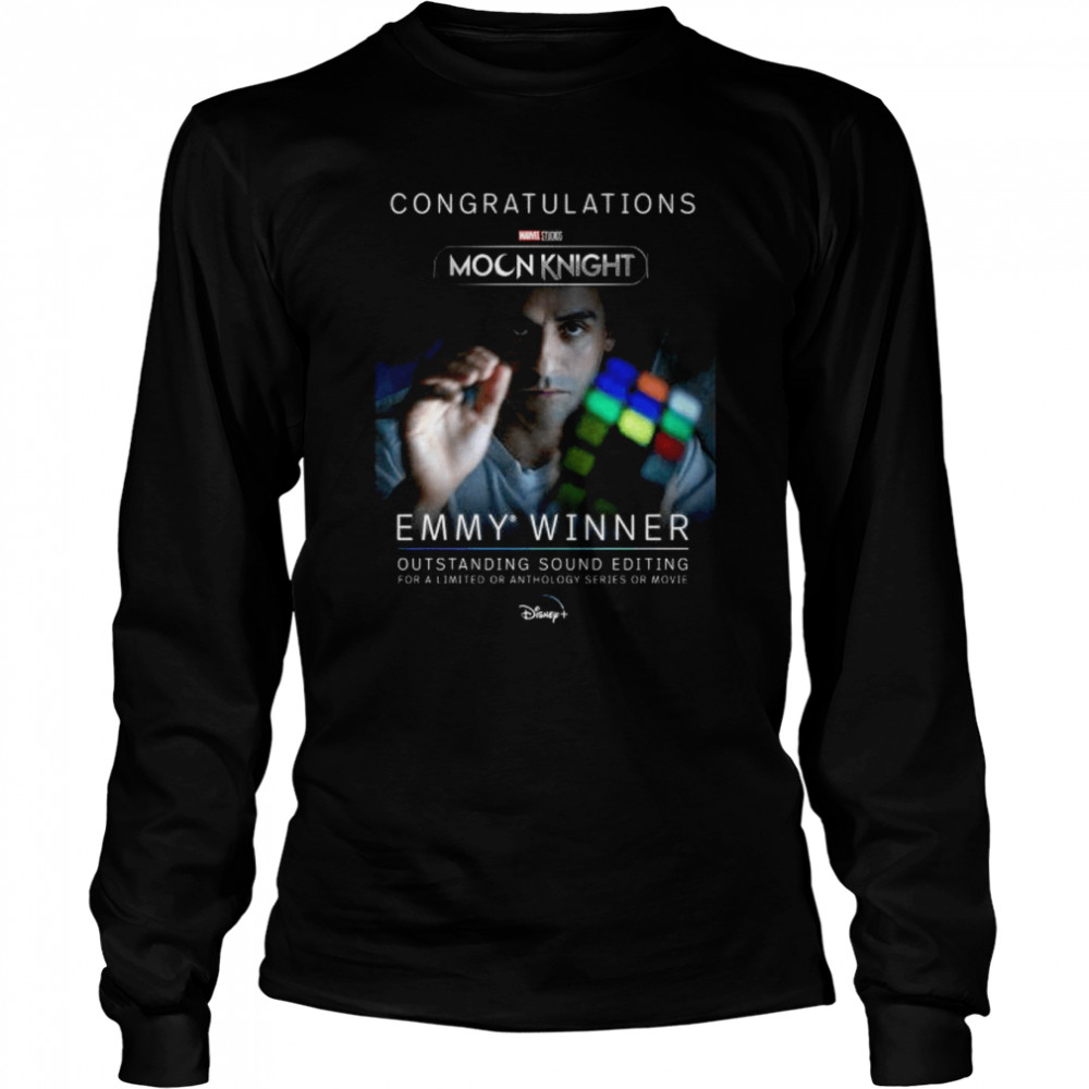 Marvel Studios Moon Knight Emmy Winner Outstanding Sound Editing Essential Shirt Long Sleeved T-Shirt