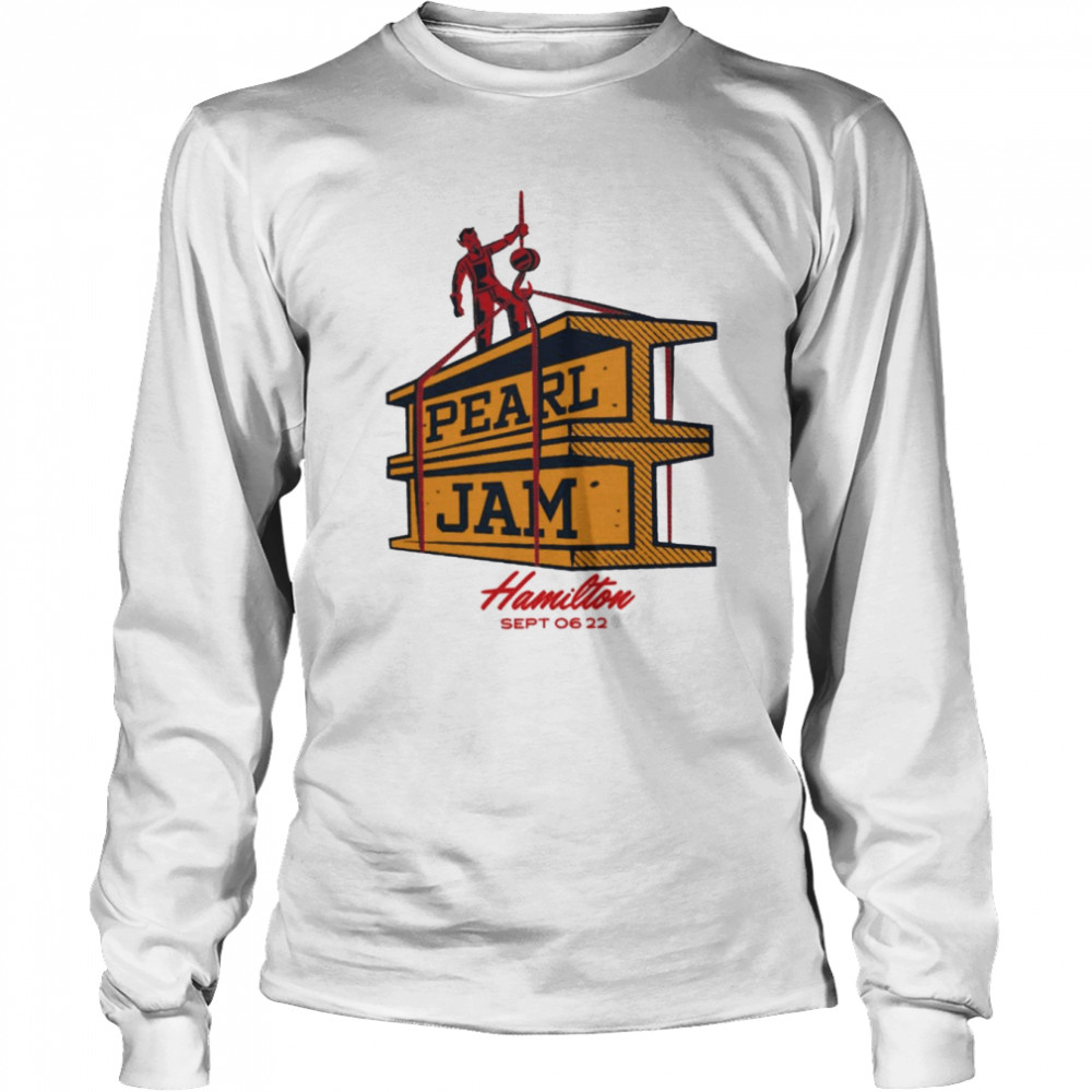 Pearl Jam Hamilton Sep 06 22 Long Sleeved T Shirt