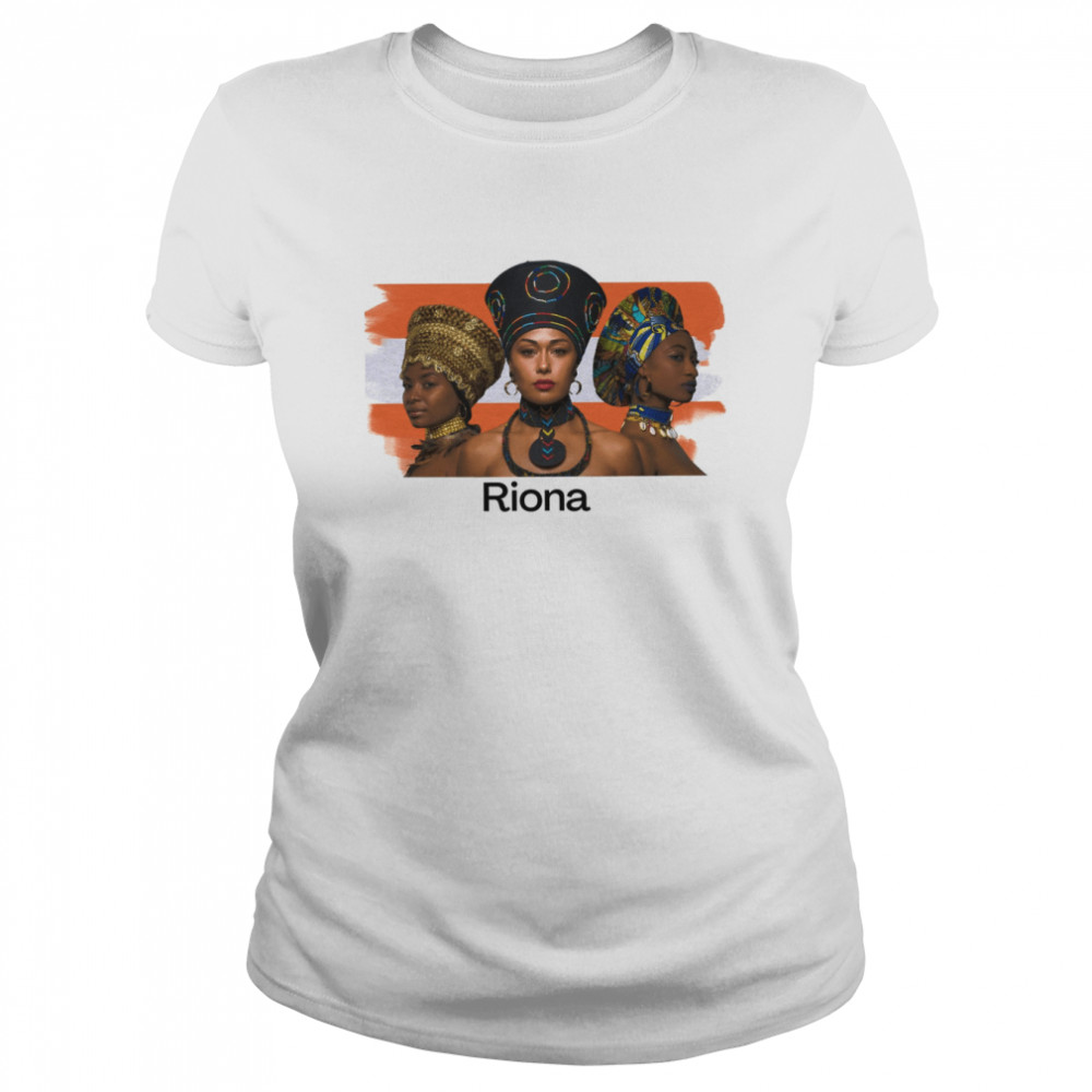 Riona Art Fiona Black Women Shirt Classic Womens T Shirt