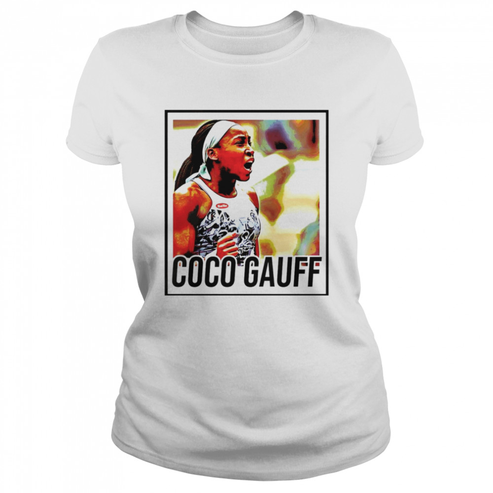 Tennis Player Coco Gauff Fan And Lover Classic Womens T Shirt