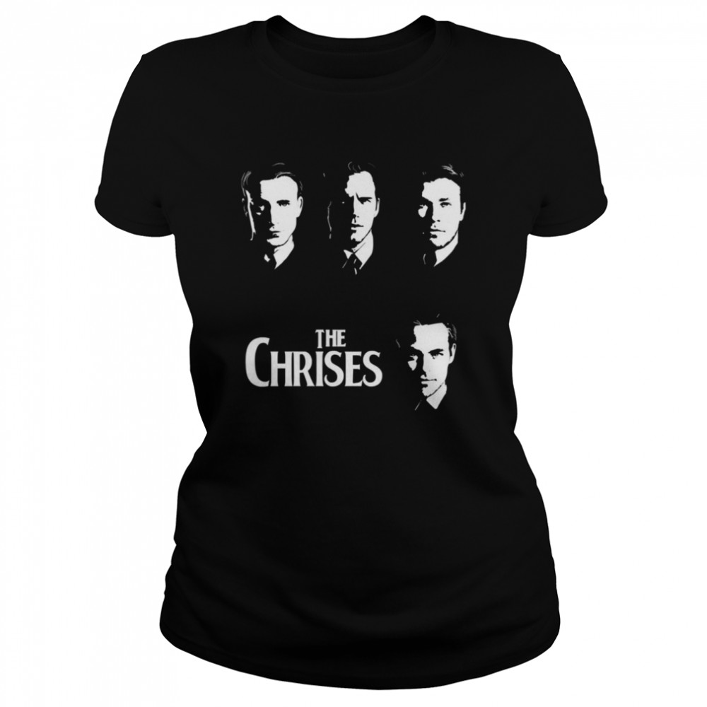 The Chrises Chris Pine X The Beatles Shirt Classic Women'S T-Shirt