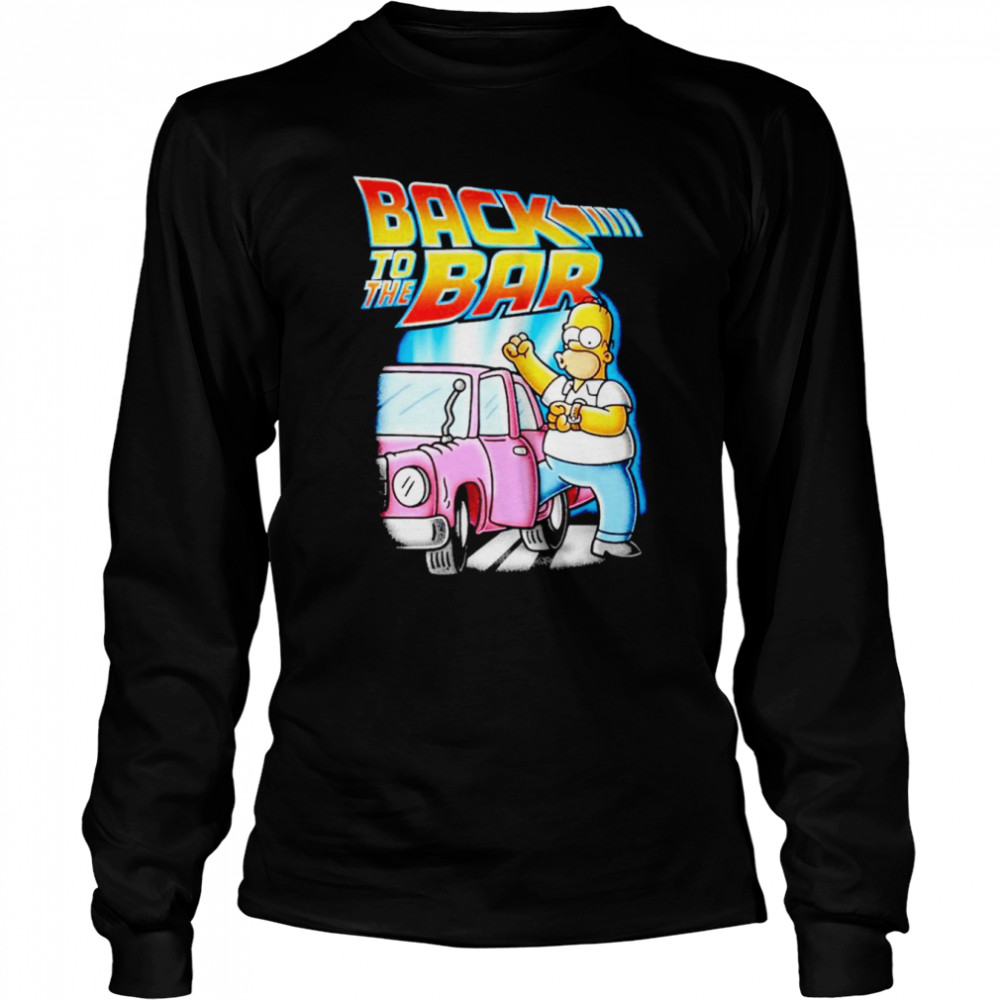 The Simpsons Back To The Bar Shirt Long Sleeved T Shirt