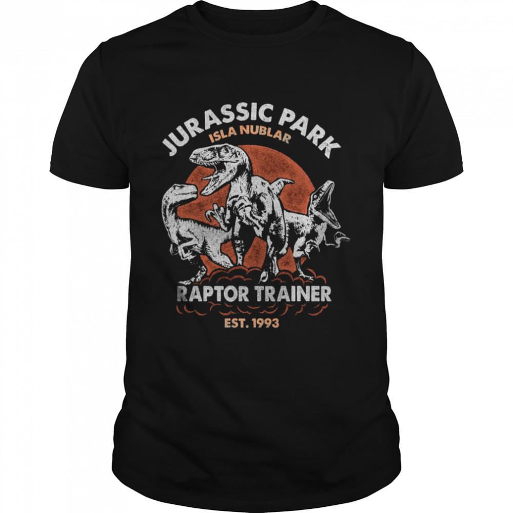 Vintage Jurassic Park Isla Nublar Raptor Trainer Est 1993 shirt