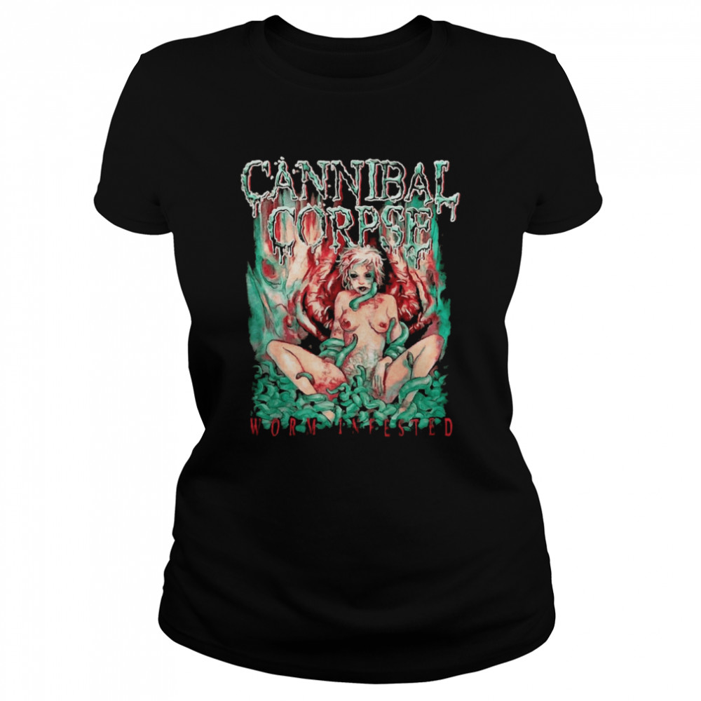 Worm Infested Cannibal Corpse Band Vintage Shirt Classic Women'S T-Shirt