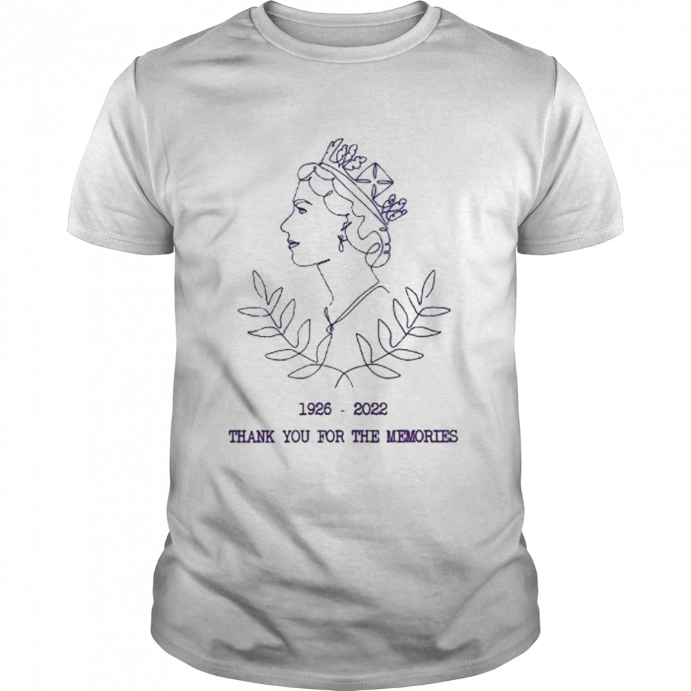 1926-2022 Thank You For The Memories Elizabeth II T-Shirt