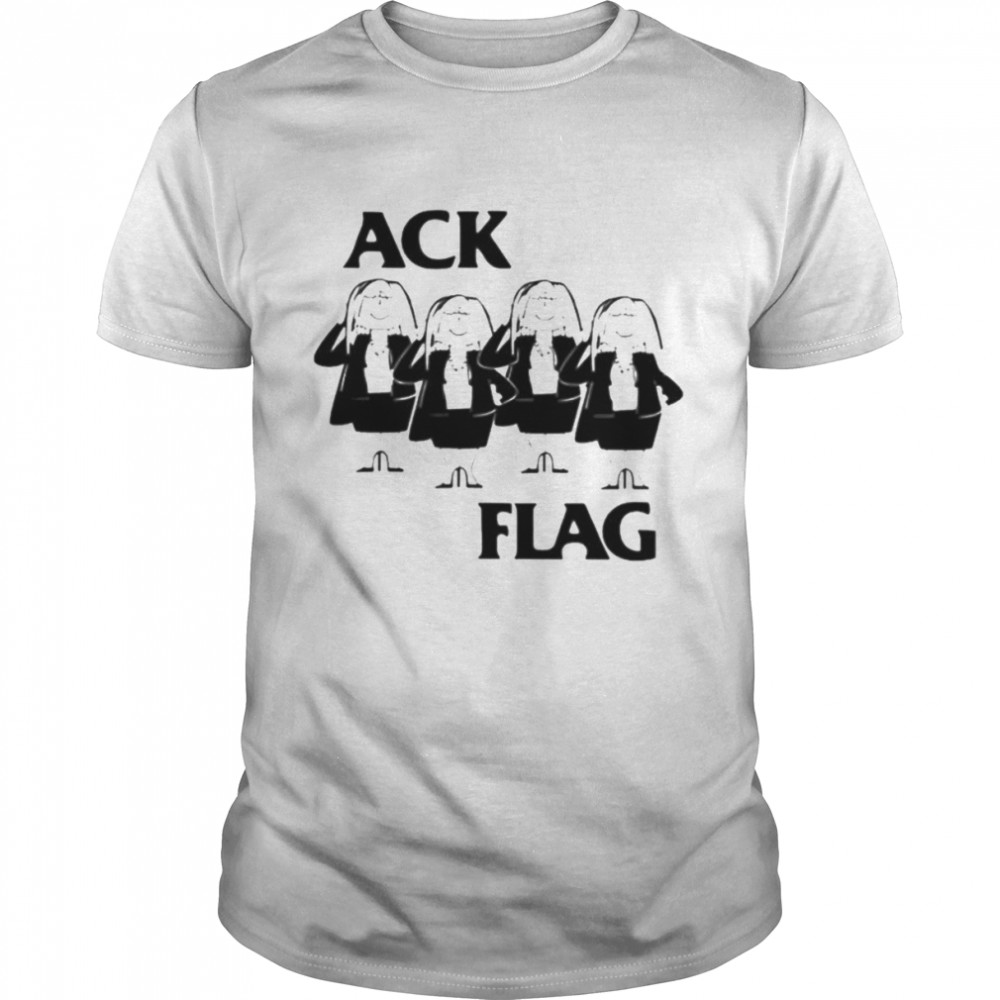 Ack flag black flag cathy mash up parody shirt