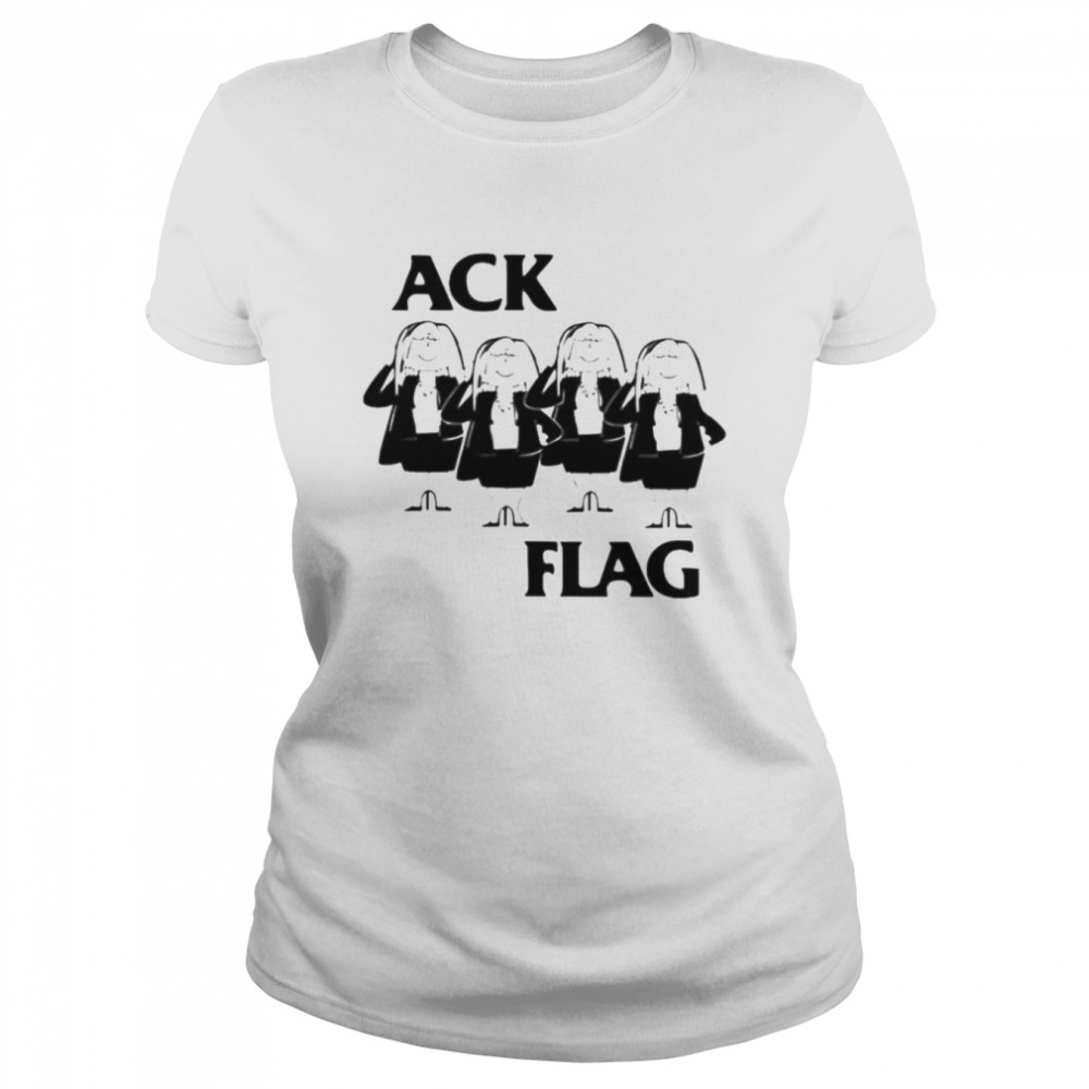 Ack Flag Black Flag Cathy Mash Up Parody Shirt Classic Womens T Shirt